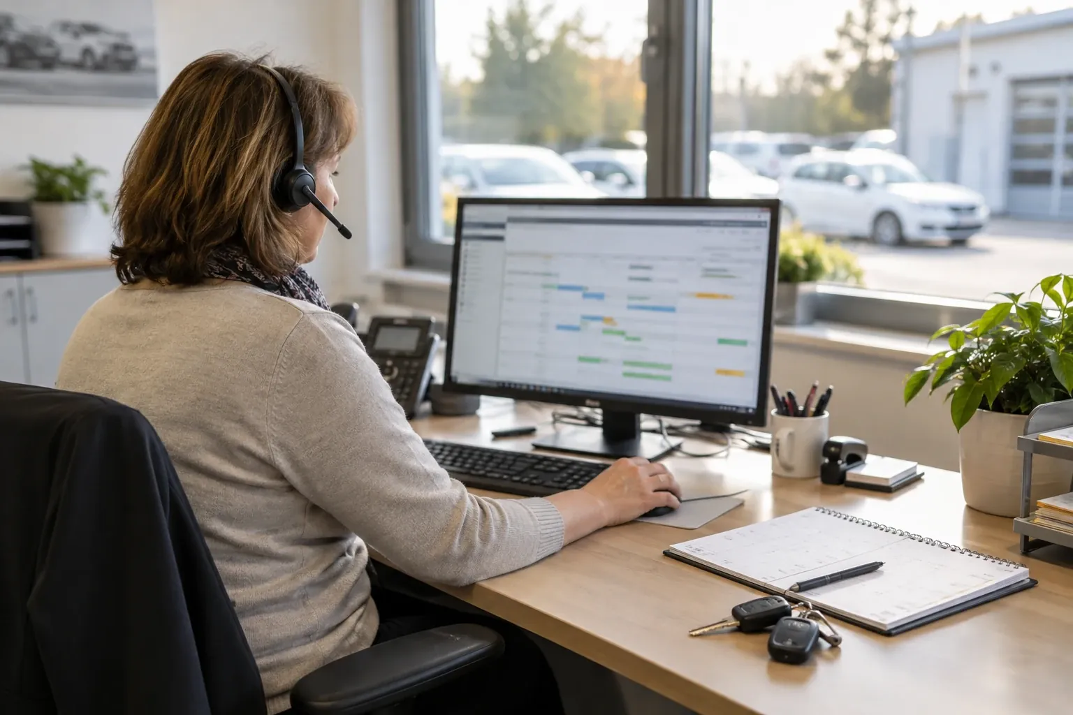 Organisation und persönliche Betreuung im Büro